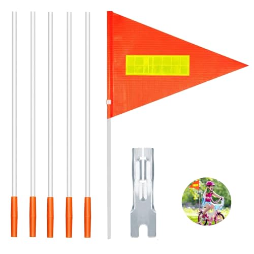 YeahBoom Fahrrad Wimpel,180cm Sicherheitswimpel,Fahrradfahne,Fahrradwimpel...