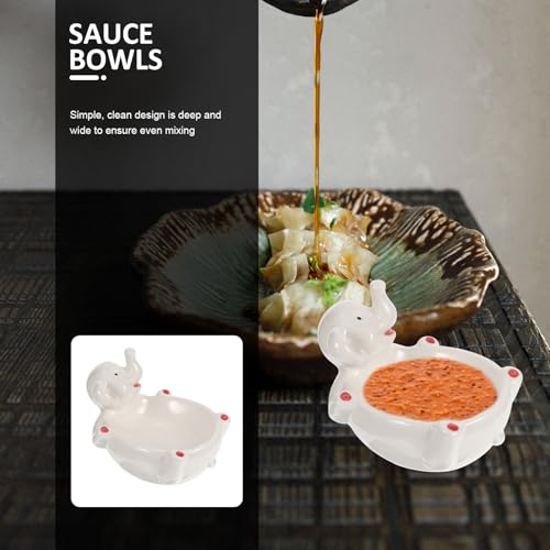 Assiette décorative en céramique pour présentation sauces buffet