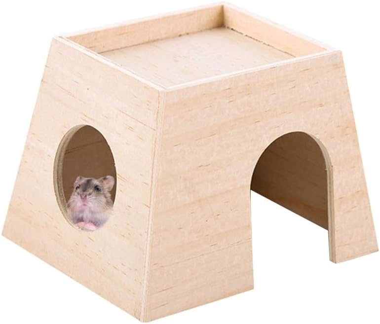 CLoxks Hamster House Hamster House Small Animal Hideout Cage Hut Toy for Junior Gerbil Hamster Village Accessories Hamster Cages and Habitats