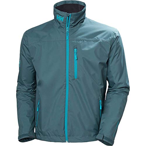 Image of Helly-Hansen mens Crew Midlayer Fleece Lined Waterproof Windproof Rain Jacket