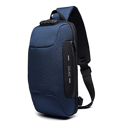 Bolsa de hombro para hombre Karlak impermeable ybandolera de pecho oscura tela Oxford