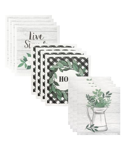 Image of RITZ Swedish Sponge Cloths, Woodgrain, 12 Pack