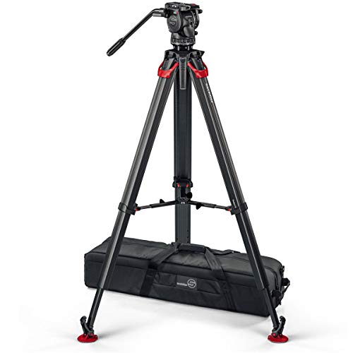 Sachtler aktiv8 Sideload Fluid Head System with Flowtech75 Tripod & Mid-Level Spreader