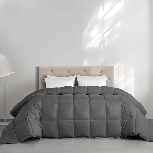 Image of All Season 250 GSM Comforter Single Size - Quilted Blanket Soft Microfiber Fill - Dohar /Rajai /Blanket /Duvet Single Size (60 inchX90 inch) - Dark Grey Color