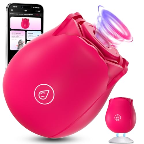 Vibrators for Woman AI Sync Adult Toys with 10 Vibrating Sucking Nipple Clitoral Stimulator APP Control Vibrator Waterproof Sex Toys4couples Men & Women Suction Vibrater Sex Toy Silent