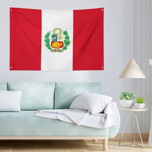 Bandera de Perú para jardín exterior resistente a la decoloración solar 4