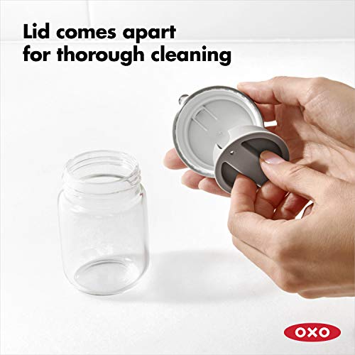 Image of OXO Good Grips Precision Pour Glass Dispenser for Soy Sauce, Oil - 5 oz | Drip-Free Spout, Two Flow Speeds for Drizzle or Steady Pour, Ideal for Oil, Vinegar, Soy Sauce, Serving and Storing