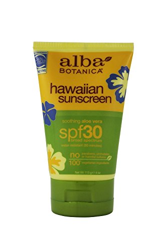 Alba Botanica Alba botanica: natural hawaiian sunscreen aloe vera spf 30, 4 oz