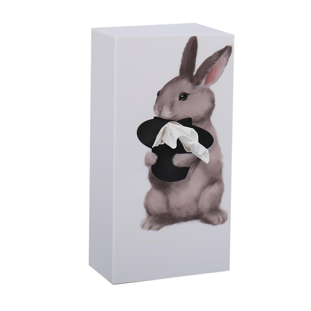 Vjsujehgy Cartoon Animal Tissue Box, Creatives Tissue Box Desktop Decoration Napkin Box, Bathroom Living Room Tissue