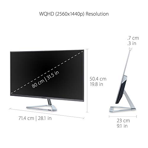 Product Image 1: ViewSonic VX3276-2K-MHD 32 Inch Frameless Widescreen IPS 1440p Monitor with HDMI DisplayPort and Mini DisplayPort