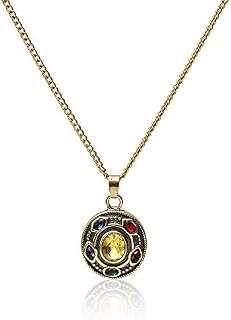 Coagurmes The Avengers Alliance Movies Thanos Charm Pendant Necklace Personalized Zircon Crystal Necklace For Unisex Jewellery Accessories Gift