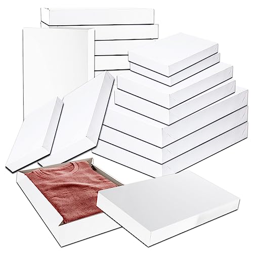 Crenstone White Gift Boxes for Presents Set - 20 Pack Shirt Boxes with Lids Bulk Set for Wrapping Presents for Christmas, Holidays, Birthdays, More | Gift Boxes Assorted Sizes
