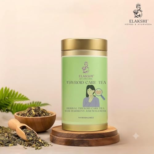 Image of Thyroid Care Herbal Tea Bags - Ayurvedic Blend with Ashwagandha, Moringa & Green Tea, Stress Relief, Metabolism & Wellness Support, Biodegradable Cotton Tea Bags (Thyroid Care, Pack of 2 ( 50 Tea Bags))