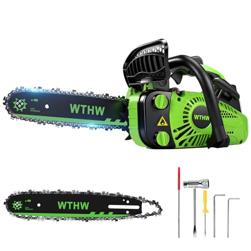 WTHW Gas Chainsaw 26cc 2-Cycle 10-14" Bar WT26