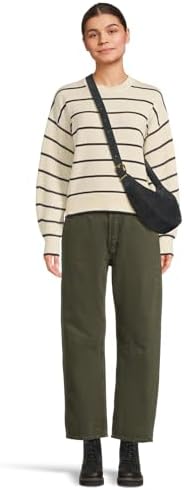 Madewell Womens Darted Barrel-Leg Jean in Mossy Umber - Image 5