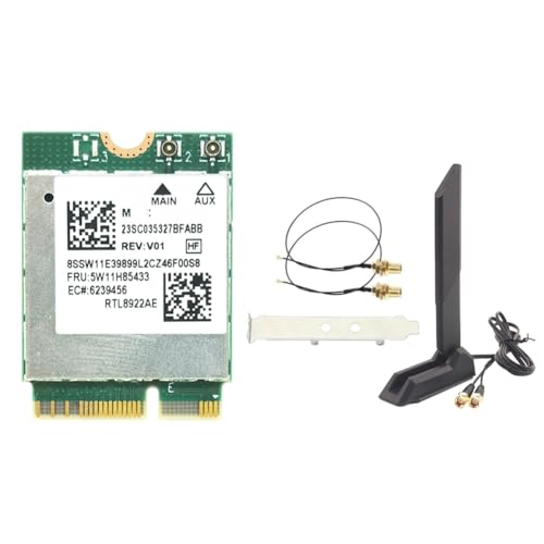 Tarjeta WiFi RTL8922AE M.2 NGFF para solucionar los problemas de latencia al jugar en PC