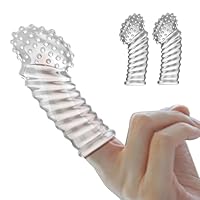 2 pcs Silikon Fingerhüllen,Sexfinger Ticklers Set für Sie Klitoris Stimulation und G-punkt A-Punkt