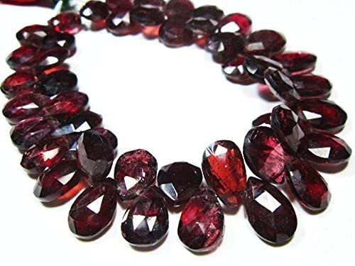 Grenat mousse grosses briolettes 198 carats pour bijoux volumineux sans défaut