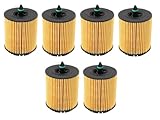 Genuine Set of 6 Engine Oil Filters 12605566 for Saab 9-3 9-3x 9-5