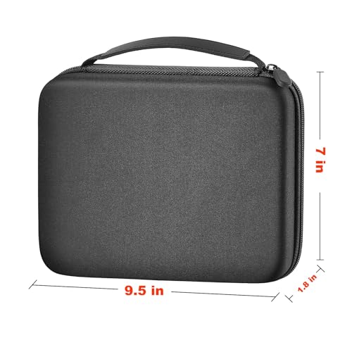 Image of GWCASE Hard Carrying Case for Glocusent for Vekkia LED Neck Reading Lights | Shock-Resistant EVA, Mesh Pocket for Cable, Keep Small Gear Neat for Bedtime Reading, Crochet, Travel, Black, Box Only