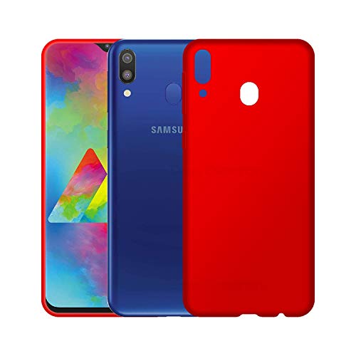 Image of Case Creation Luxurious OG Series for Samsung M20 Case Cover,Anti-Dirty Slim Case Frosted Matte Cute Candy TPU Raised Bezel (Splash of Color) Back Cover for Samsung Galaxy M20 -Wine Red