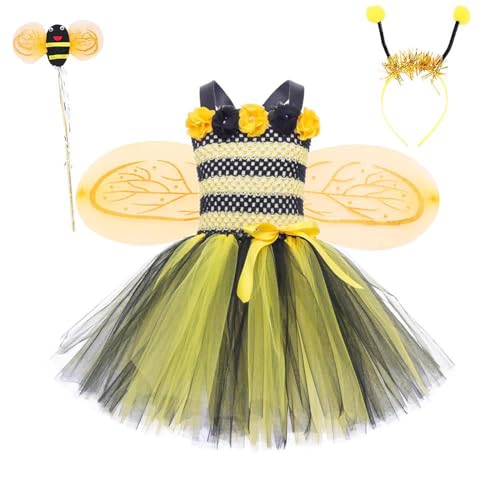 Jupe tutu en tulle lumineux à LED couleurs fluo avec 3 couches de volume enfant