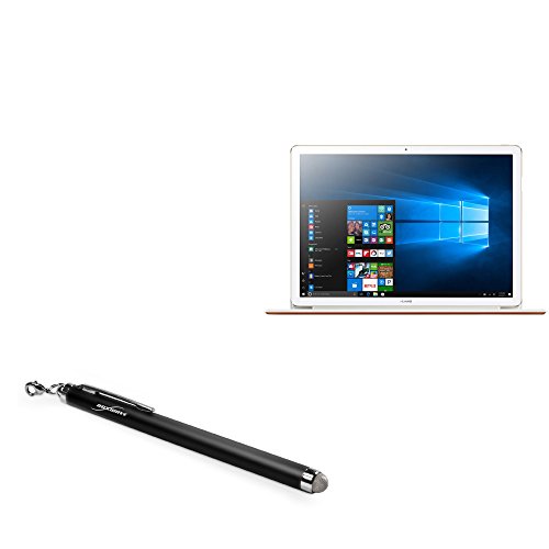 BoxWave Stylus Pen Compatible with Huawei MateBook E (Stylus Pen by BoxWave) - EverTouch Capacitive Stylus, Fiber Tip Capacitive Stylus Pen for Huawei MateBook E - Jet Black