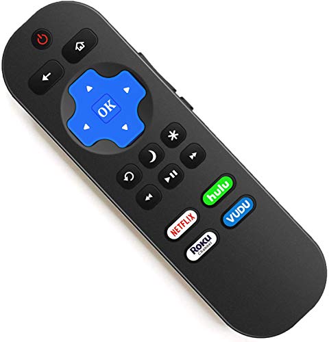 Motiexic Replace Remote Compatible with All Hisense Roku TV & Sharp Roku TV, Universal for Hisense and Sharp Smart Built-in Roku TV Remote Control Replacement HU-RCRIS-21GR emote