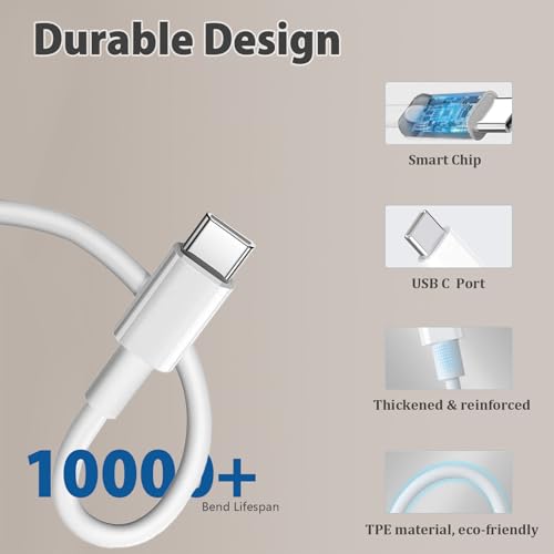 [Apple MFi Certified] 10FT Magnetic Wrieless Charger for iPhone 17 16,2Pack - image 6
