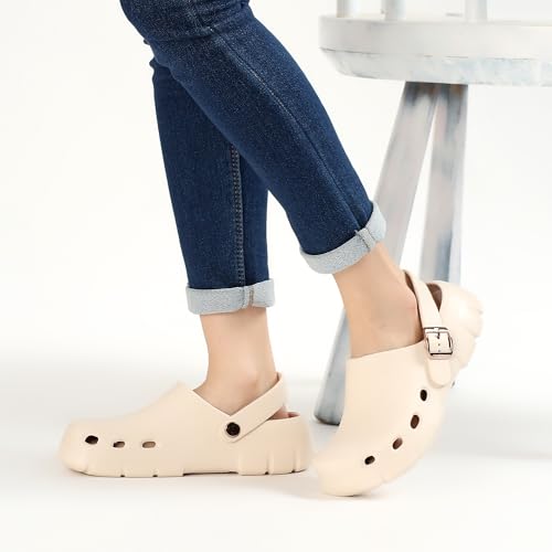 Image of CASSIEY Slip on Sandals Women Comfortable EVA Closed Toe Clogs