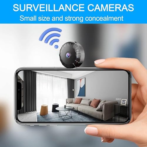 Image of BIGASUO Camera Security Camera for Home Outdoor High HD Focus Magnet Mini WiFi Magnetic Live Stream Night Vision IP Wireless 1080P Audio Video CCTV for Home and Office Monitor (1204) (Black, B06)