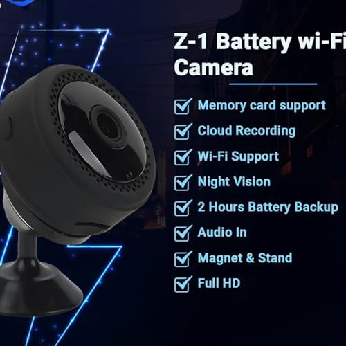 Image of securinnov 2MP Full HD Magnetic Mini Spy /Hidden Camera | 1080P Wireless Security Video Capture | Smart Motion Alerts & Loop Recording Monitoring | Supported by V380 Pro App (Mini Magnet)