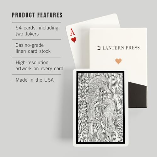 Lantern Press Seahorses, Baraja de 52 Cartas Póker miniatura 3
