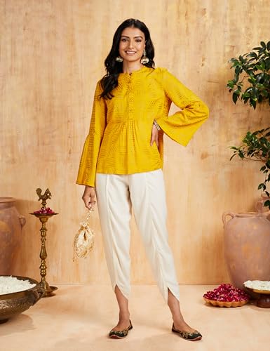 Image of Amazon Brand - Myx Women Relaxed Rayon Dhoti Pants (Available in Plus Sizes)