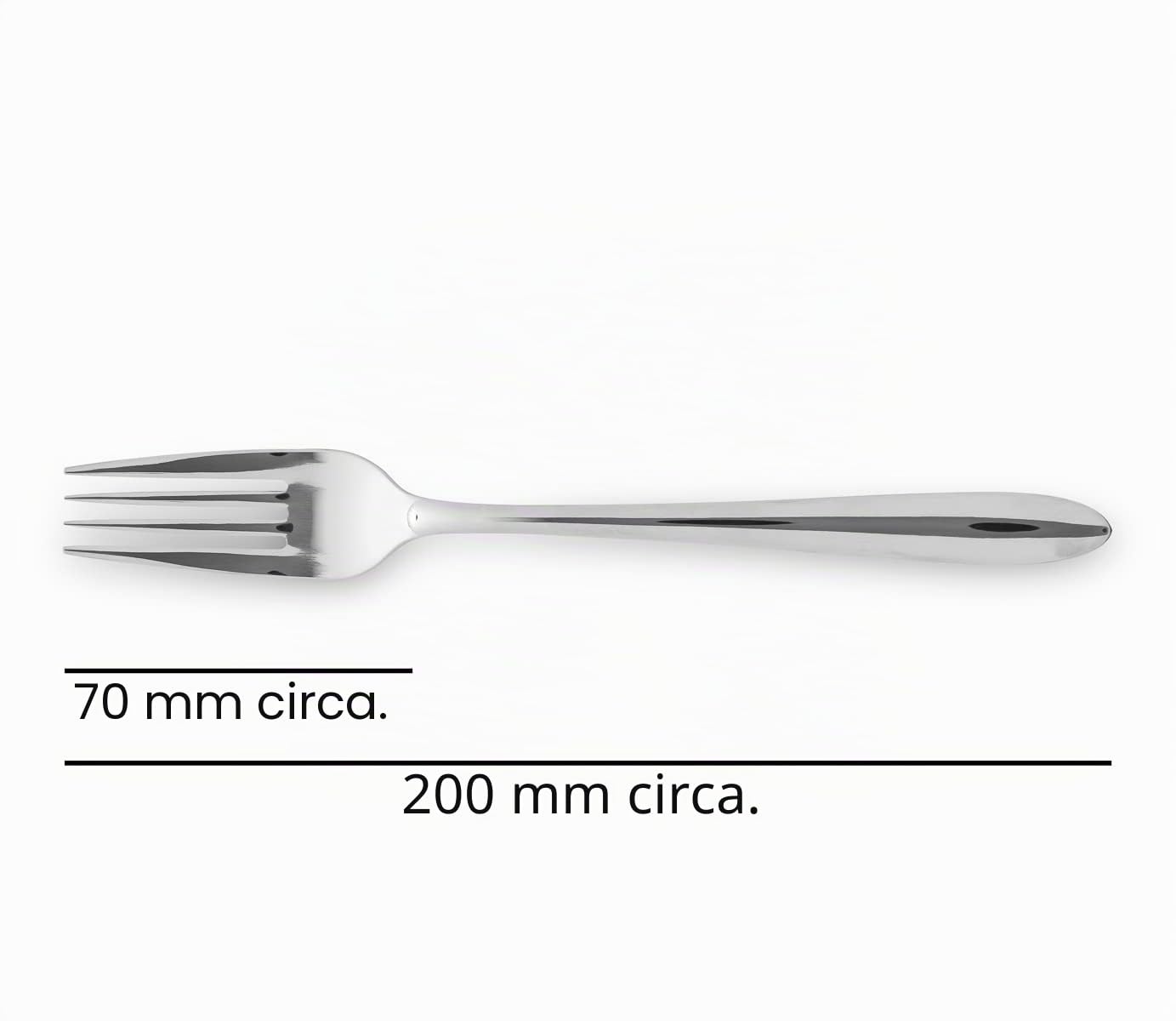 ARCOS Set di Posate da Tavola 24 Pezzi – Servizio Completo per 6 Persone con 6 Cucchiai, 6 Coltelli, 6 Forchette e 6 Cucchiaini da Dessert – Colore Argento, Serie Berlino