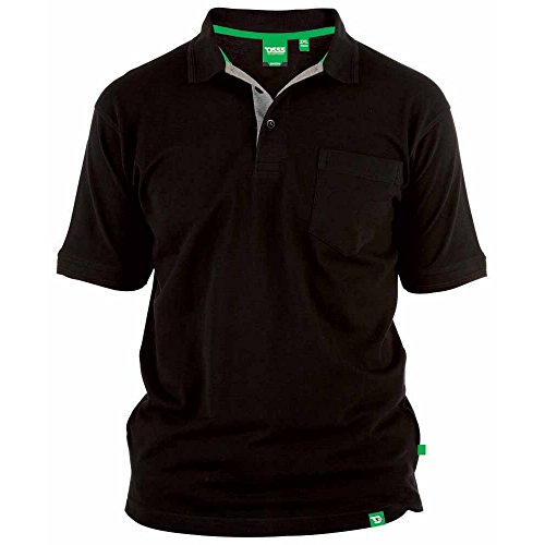Duke D555 Grant - Polo Grande Taille - Homme (5XL) (Noir)