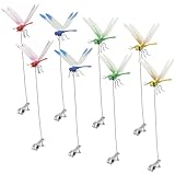 8PCs Fake Dragonfly Clips Outdoor Simulation Dragonfly Clip Natural Organic...
