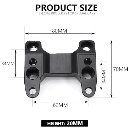 Abrazadera elevador manillar T-MAX 560 2022-2024 en aluminio mecanizado 6