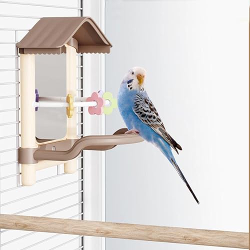 Cage pour oiseaux avec accessoires pour animaux de compagnie et perruches - 4