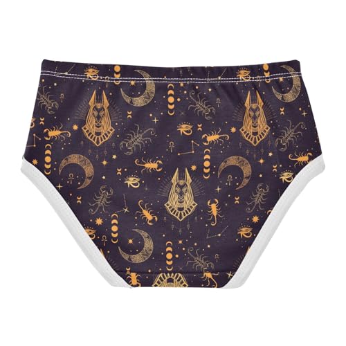 Little Girls' Soft Cotton Underwear Kids Breathable Comfort Egyptian God Anubis Panties Briefs Toddler2