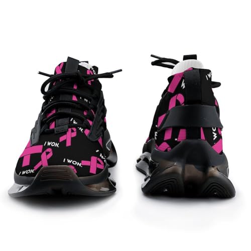 Survivor Breast Cancer Awareness Men's Running Shoes Lightweight Breathable Walking Sneakers for Women2