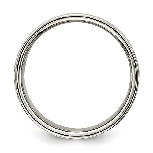 10mm Flat Sterling Silver Wedding Band Ring2