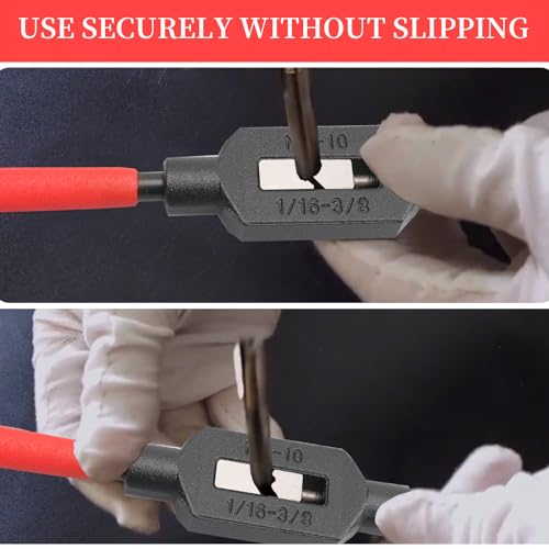 Image of 4 Pcs Adjustable Tap Wrench Screw Holder Reamer Hand Tool with Plastic Dipped Non-Slip Handle for Tap Reamer (1 /4 inch-3 /4 inch, 3 /16''-1 /2'', 1 /16''-3 /8'', 1 /16 inch-1 /4 inch)