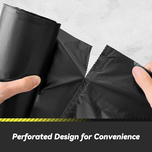 Image of Warmfinity Black Garbage Bags Medium 19x21 Inches, 60 Count
