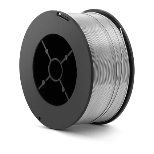 Topolenashop Filo Animato No Gas 0,8 mm 1 kg per Saldatrice MIG – Bobina Filo Continuo Auto-Protetto FCAW – Classificazione E71T-GS – Per Saldature su Acciaio