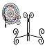 HEMYLU Plate Stand, 6 Inch Metal Plate Stands for Display 1 Pack, Black Iron Easel Stand Decorative Plate Holder for Picture Frame Photo Collectibles Book
