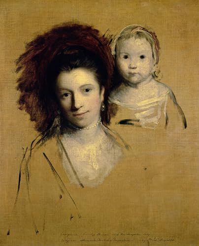 Lienzo decorativo de la condesa Spencer, pintura clásica de Joshua Reynolds, 60x90cm