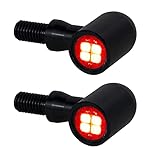 QUASCO LED Tun Signals Universal Mini Motorcycle Blinkers Brake Tail Lights Compatible with Harley Honda Kawasaki Suzuki Triumph Yamaha