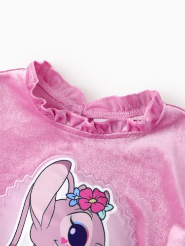 Image of Disney Girls' Tulle Tutu Dress Birthday Party Outfit Baby /Toddler | Officially Licensed, Frozen Elsa, Minnie, Princess, Velvet Top with Belt, Multi-Layer Mesh Skirt, Ruffle Long Sleeve Clothes