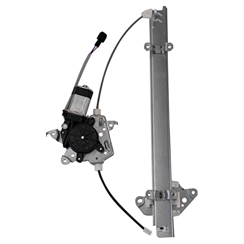 Image of TRQ Front Passenger Side Power Window Motor and Regulator Assembly Compatible with 2007-11 Nissan Versa 2012 Versa Hatchback